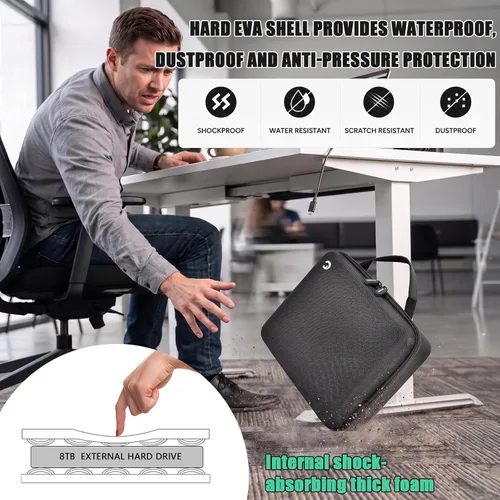 Vista 3 de Comecase Funda de disco duro de escritorio para expansión Seagate y para WD Negro completo