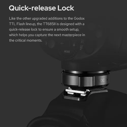 Vista 6 de Godox TT685II-S Flash para cámara Sony Flash Speedlite E-TTL 2.4G inalámbrico GN60 HSS, flash compatible con Sony A58 A7S A7R A7RII A7II A99 A9