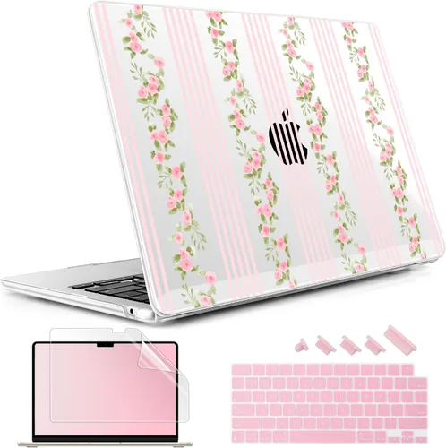 Vista 12 de May Chen Funda rígida de plástico para MacBook Air de 13.6 pulgadas 2026 2025 2024-2022 M5 A3449 M4 A3240 M3 A3113 M2 A2681, carcasa rígida