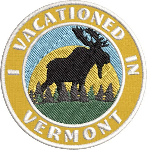 Vista 6 de I Vacationed in Vermont - Parches decorativos bordados de 3.5 pulgadas, para planchar o coser, recuerdos de vacaciones, viajes, aventura, tema