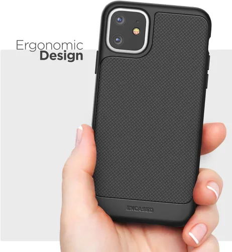 Vista 7 de Funda para cinturón Encased iPhone 11 con clip (Blindaje delgado) Funda de agarre delgada con cartuchera - Negro