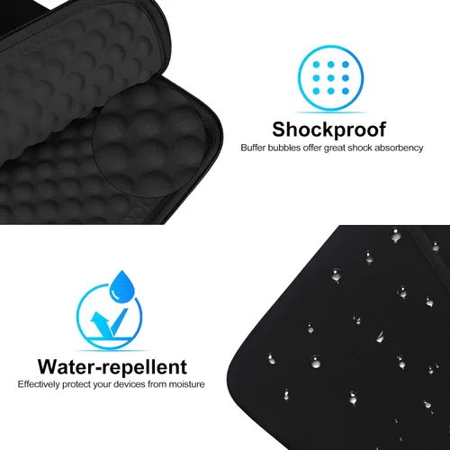 Vista 3 de Lacdo Funda para tableta para iPad A16 de 11 pulgadas, iPad Air M4, M3, M2, iPad Pro M5 M4 de 11 pulgadas, iPad de 10.9 pulgadas, iPad de 10.2 Negro