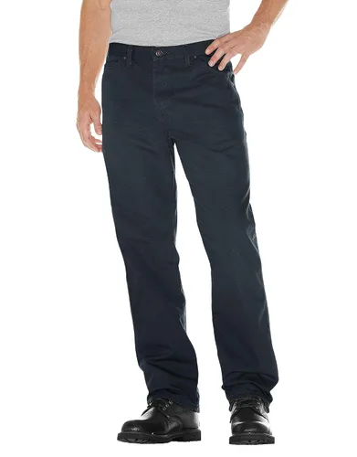Vista 8 de Dickies Jeans de carpintero para hombre, ajuste relajado, pierna recta, Negro, 30 x 30