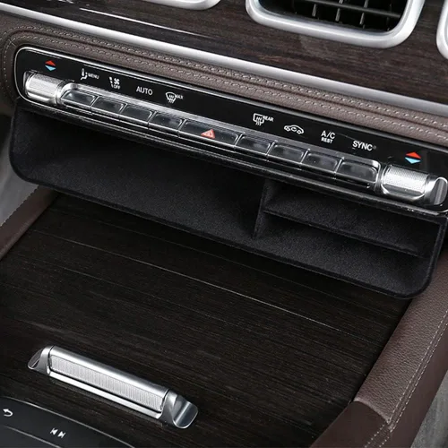 Vista 5 de Bandeja Organizadora del Centro de la Consola del Coche Bandeja de Almacenamiento Reposabrazos Caja Contenedora para Mercedes Benz GLS450 X167 63