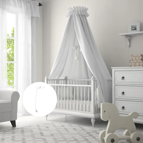 Vista 9 de Red de moisés para cuna, soporte de red ajustable, soporte de red para cama, soporte de red para cuna, accesorios para guardería, hogar, dormitorio