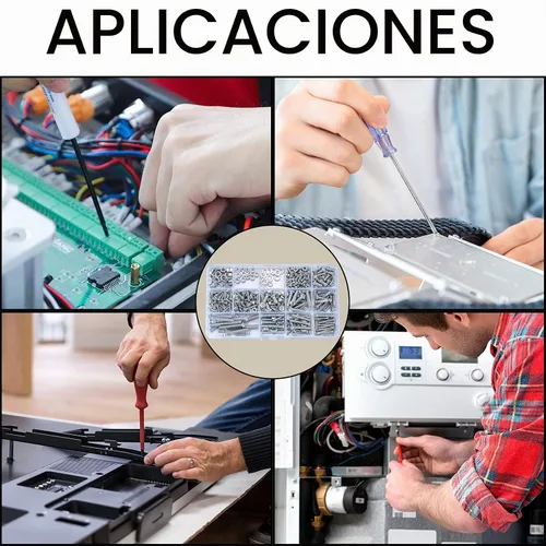 Vista 7 de Kit de surtido de 720 piezas de tuercas y pernos, juego de tornillos y tuercas de acero al carbono M3 M4 M5 y arandelas, juego de tornillos
