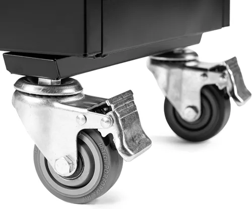 Vista 4 de Line Leader - Carrito de carga móvil compacto con 16 dispositivos para Chromebooks, computadoras portátiles, tabletas, estación de carga para aulas