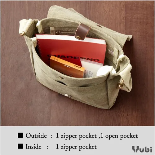 Vista 6 de HANPU KOUBOU Bolso de hombro Bolso mensajero hombres mujeres lona Bolso de hombro Crossbody diagonal 3X55