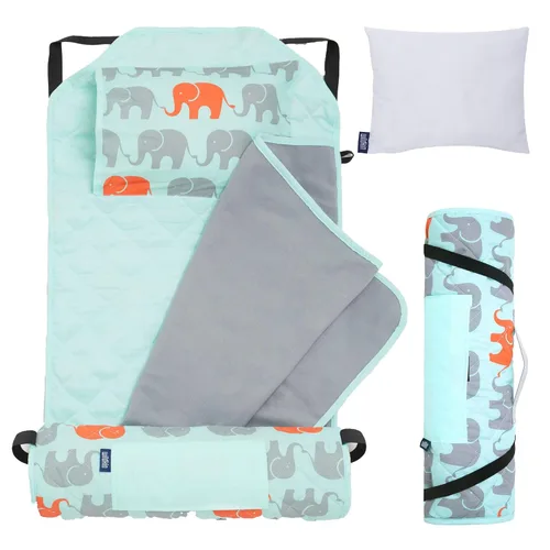 Vista 18 de Wildkin - Tapete para tomar la siesta, moderno y todo en uno, con almohada para infantes (niñas o niños), tamaño perfecto para la guardería