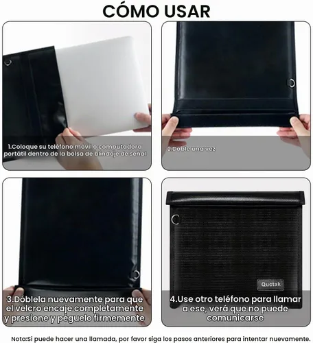 Vista 8 de Bolsas Faraday grandes a prueba de EMP, bolsa Faraday para tableta, bolsa Faraday, evita piratería, seguimiento y NFC/WiFi/Bluetooth para teléfonos
