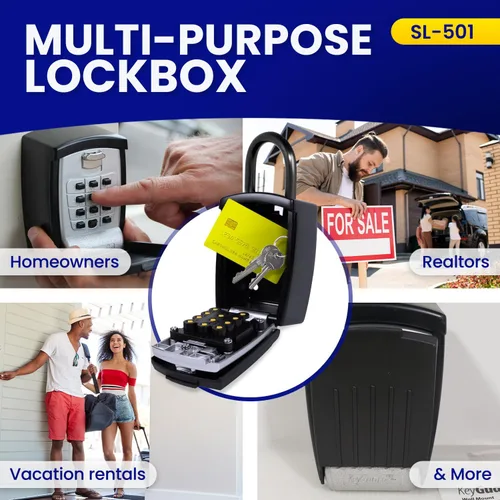 Vista 8 de Caja de seguridad con botones KeyGuard, SL-501