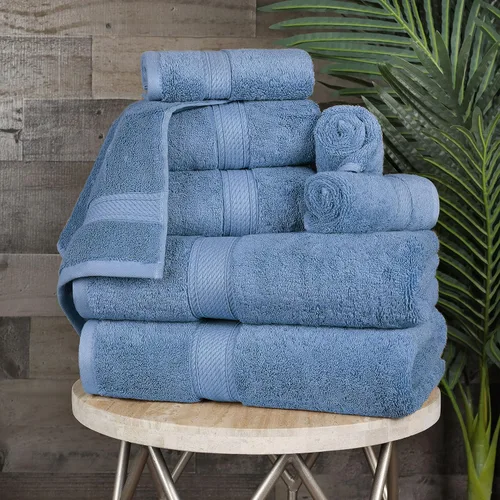 Vista 15 de BNM Toallas de Algodón Egipcio de Peso Pesado, Ideales para Baño, Ducha, Spa, Hotel, 800 GSM, Toallas Faciales/de Aseo, Toallas de Mano, Toallas