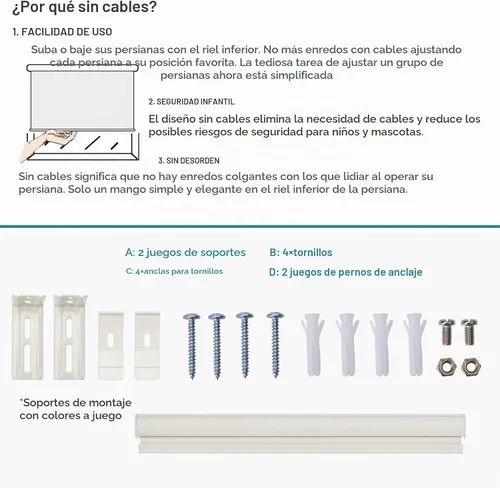 Vista 7 de Changshade Persianas enrollables inalámbricas de tamaño personalizado, 100 % opacas, con aislamiento térmico, protección UV, con sistema de resorte