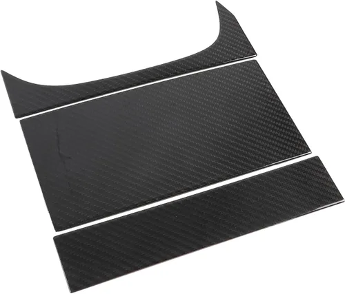 Vista 7 de Daeiclru Caja de almacenamiento de control central de fibra de carbono real, cubierta de panel compatible con Jaguar F-Type 2013-2022, consolas Negro