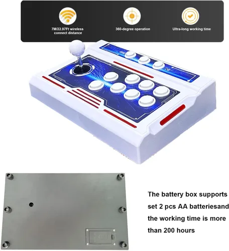 Vista 8 de [39800 juegos en 1] Pandora Box 3D Arcade Game Machine, Doble Wireless Joystick Arcade Console, función WiFi para agregar juegos en línea, PC