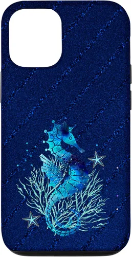 Vista 28 de Turquoise Seahorse Ocean Background Case for iPhone 17