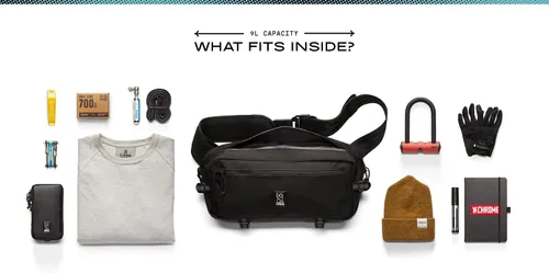 Vista 3 de Chrome Industries - Riñonera con cremallera, 2.4 litros, Bolsa de cuerpo