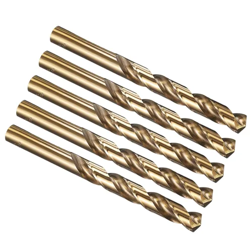 Vista 50 de PATIKIL Broca Jobber de 0.039 in, vástago recto M35 cobalto 5% acero de alta velocidad 135° acabado dorado para metal duro de acero inoxidable - 2