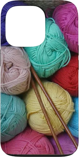 Vista 10 de Knitting and Crochet Colorful Yarn Photo Knitting Needles Case for iPhone 17