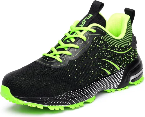 Vista 4 de Furuian Steel Toe Shoes for Men Women Lightweight Safety Shoes Comfortable Steel Toe Sneakers Warehouse Industry Work Shoes