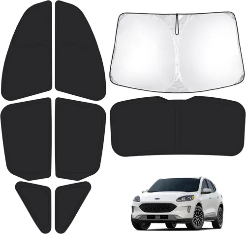Vista 27 de T TGBROS Parasol para parabrisas para BMW X1 F48 2016 2017 2018 2019 2020 2021 2022 para ventana de automóvil, con bloqueo UV grueso y opaca