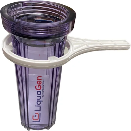 Vista 2 de LiquaGen - Llave de recipiente de ósmosis inversa (prefiltro) + llave de carcasa de membrana RO - Botes de diámetro exterior de 2.5 pulgadas