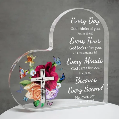 Vista 11 de Regalos cristianos para mujeres de cumpleaños, regalos inspiracionales de mariposa para mujeres amigas, mamá, hermana, niña, mujer católica, regalo