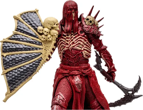 Vista 4 de McFarlane Toys - Diablo IV Rend Bárbaro y Nigromante de Sangre Paquete de 2 Figuras Posadas con Etiqueta de Oro 1:12 Escala 1:12, Etiqueta Dorada