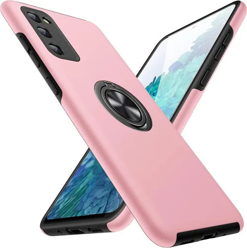 Vista 8 de JAME Funda para Samsung Galaxy S20 FE, funda Samsung S20 FE 5G con soporte giratorio, resistente a prueba de golpes, funda delgada para Galaxy S20