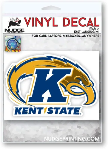 Vista 2 de Kent State University Golden Flashes NCAA - Adhesivo para parachoques con logotipo principal