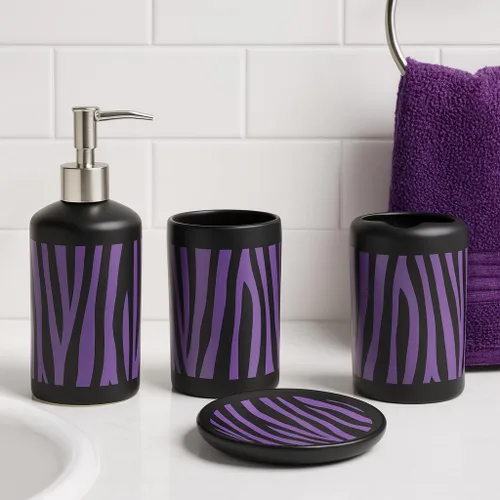 Vista 6 de WPM WORLD PRODUCTS MART Juego de 4 piezas para baño
