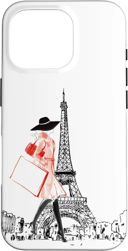 Vista 20 de Vintage Paris Woman - Funda de la Torre Eiffel para iPhone 17