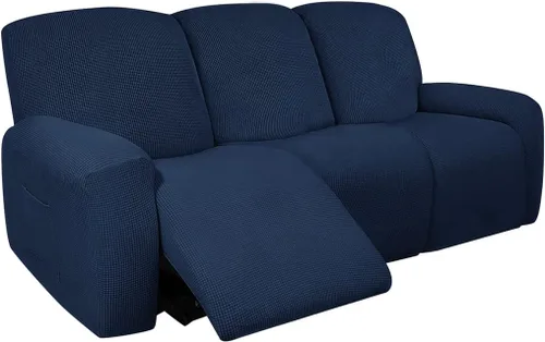 Vista 13 de vctops Fundas elásticas resistentes al agua, para sofá reclinable, suaves y lisas, con correa elástica antideslizante, protector de muebles