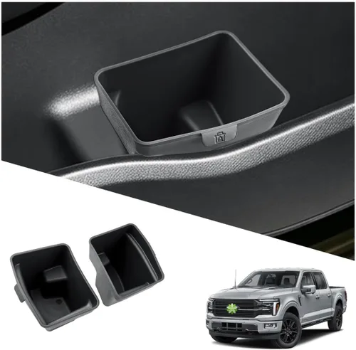 Vista 26 de Ruiya Bote de basura para puerta compatible con Ford Explorer 2020-2026, todos los bordes, bolsillo para puerta lateral del conductor y pasajero