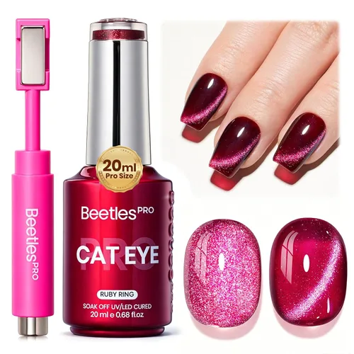 Vista 40 de Beetles PRO - Esmalte de gel blanco, color blanco de 0.7 fl oz A - Creme White Ansiedad de calma