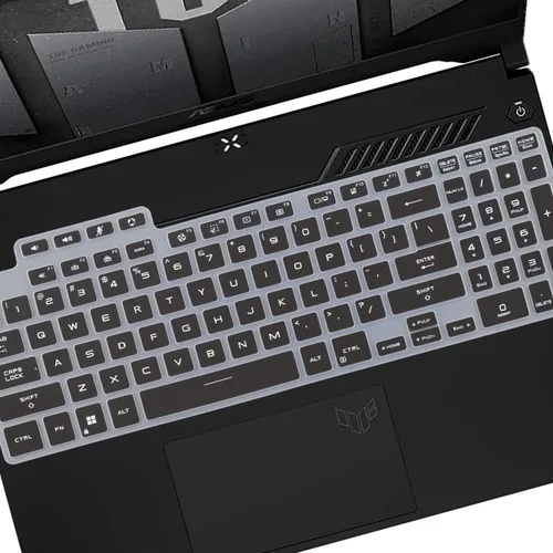 Vista 5 de Cubierta de teclado para ASUS TUF Gaming F15 FX507ZM/ZC FX507VU FA507UI/UV/UU, TUF Dash 15 FX517ZM, TUF A15 FA507UI/UV/UU, TUF A16 FA617NS/XS/XT
