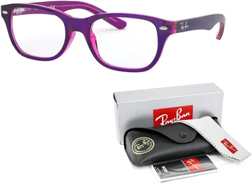 Vista 3 de Ray-Ban Junior RY1555 - Lentes graduados cuadrados para niños y niñas + paquete con kit de diseño iWear