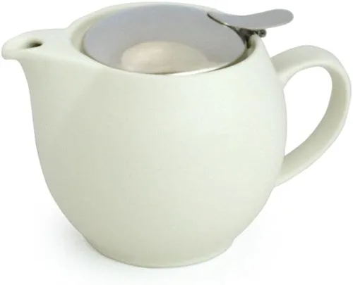 Vista 19 de ZERO JAPAN - Tetera redonda de 15 oz (450 cc) con tapa SLS e infusor de tomate