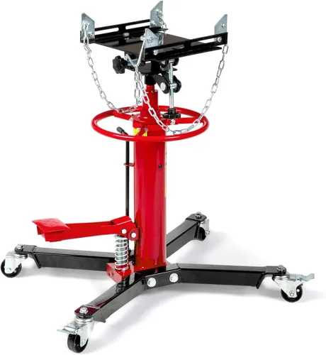 Vista 8 de TUFFIOM Gato de transmisión, 1100 lbs 1/2Ton hidráulico de 2 etapas de elevación alta vertical telescópica, rango de elevación de 34" a 68