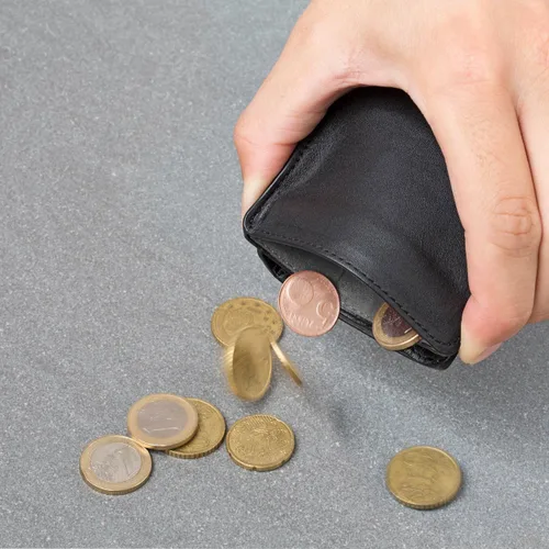Vista 6 de Distil Union - Wally Euro, Slim Leather Wallet with Coin Pouch and Money Clip (Ink)