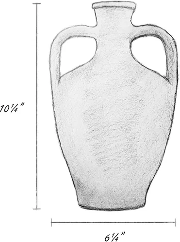 Vista 2 de Jarra de agua de ánfora de doble mango de terracota, jarra de arcilla, jarra de vino, jarrón de decoración del hogar, tarro de cerámica, regalo
