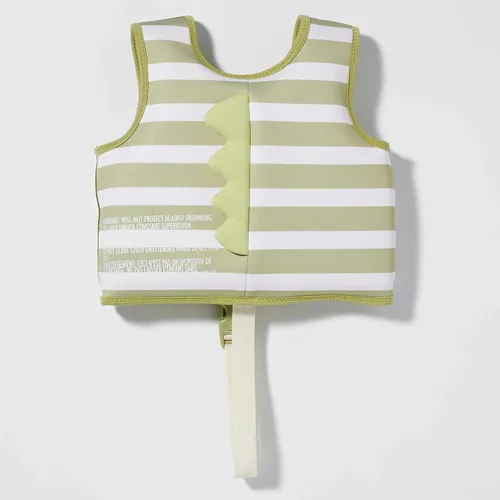 Vista 5 de SUNNYLiFE Chaleco de natación - Fabricado con neopreno más una cremallera frontal segura y desarrolla confianza en el agua. Chaleco de natación