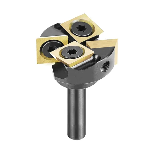 Vista 9 de SpeTool CNC Spoilborad Surfaing Router Bit 1" Diámetro de corte 2+2 Flautas con 1/4" Shank Router Planificación Dado Limpieza Cepilladora Bit
