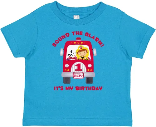Vista 10 de inktastic Fire Truck 1st Birthday Boy Baby T-Shirt 0020 Blanco