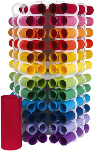Vista 8 de ArtBin - Torre de almacenamiento (12 rollos de vinilo), color blanco Torre de almacenamiento de vinilo