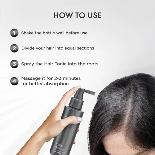 Vista 5 de MOEHAIR Tónico capilar Mejora la salud del cuero cabelludo y el cabello Estimula los folículos Tónico voluminizador Infundido con aceite