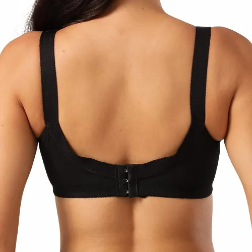 Vista 3 de TELIMUSSTO Sujetador de encaje floral para mujer, talla grande, sujeción firme, sin alambre, sin relleno, cobertura completa, minimizador