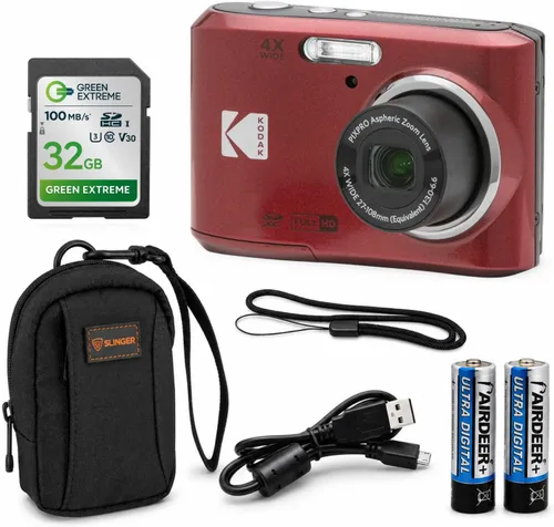 Vista 10 de KODAK PIXPRO FZ45-BK - Cámara digital de 16 MP con zoom óptico 4X, gran angular de 27 mm, video Full HD 1080P, pantalla LCD de 2.7" para vlogging