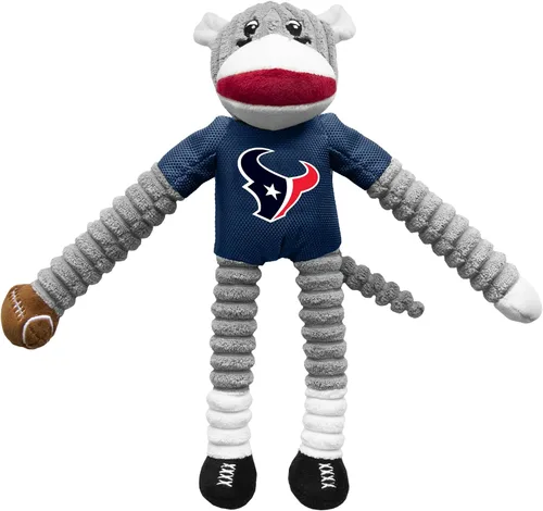 Vista 9 de Littlearth NFL Sock Monkey Pet Toy, Team Color, One
