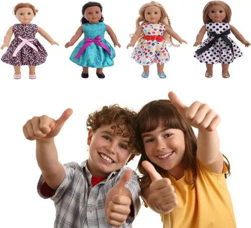 Vista 7 de yijing Accesorios para muñecas, seis pares de zapatos de muñeca de 18 pulgadas, adecuados para muñecas de 18 pulgadas (más de 3 meses)